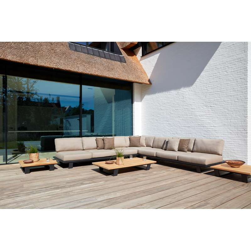 Sierkussen 45 x 45 cm in all weather sunbrella® luxe natte carbon beige