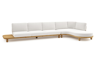 Chaise longue links + 3-zit