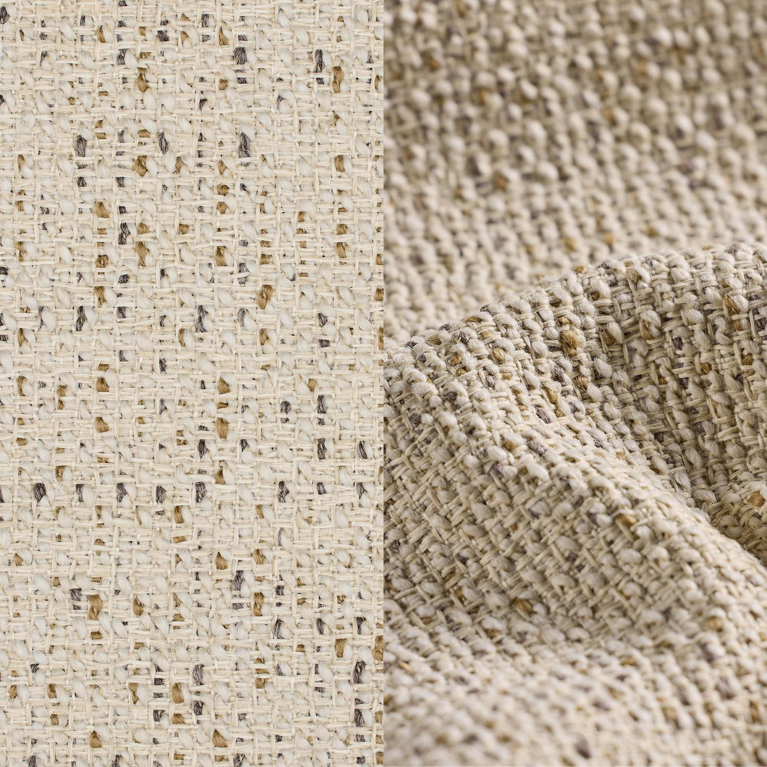 Canapé de jardin Donato en aluminium beige et coussins en all weather cosytica bora desert