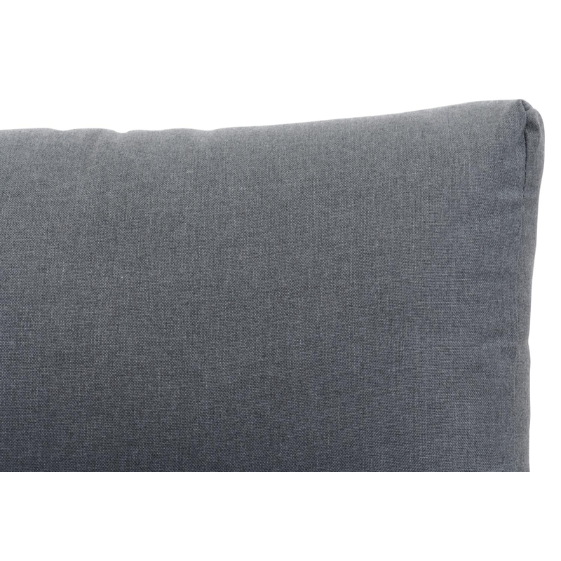 Campelo loungezetel tussenstuk in wit aluminium en polywood met grijs polyester kussen