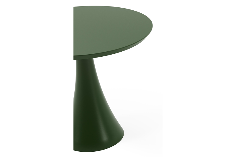 Fano tuintafel rond in groen aluminium - Dia. 85 x H 75 cm