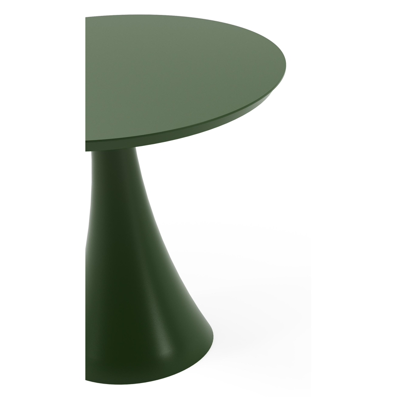 Fano tuintafel rond in groen aluminium - Dia. 85 x H 75 cm