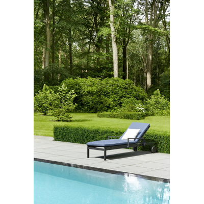 Coussin de chaise longue Caravelle/Bari weather+ softtouch denim