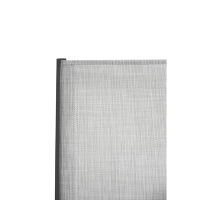 Oviedo tuinset met verlengbare tafel in zwart aluminium en grijs glas tafelblad met 8 stapelbare Oviedo tuinstoelen