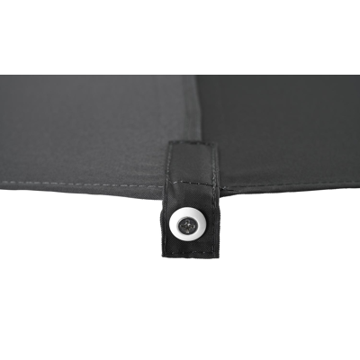 Milano staanparasol in wit aluminium met grijs polyester parasoldoek - Dia. 270 cm (zonder voet)