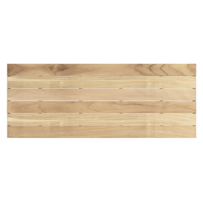 Nano tuintafel in zwart aluminium en teak - L 280 x B 110 x H 75 cm