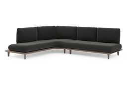 Chaise longue rechts + 2-zit