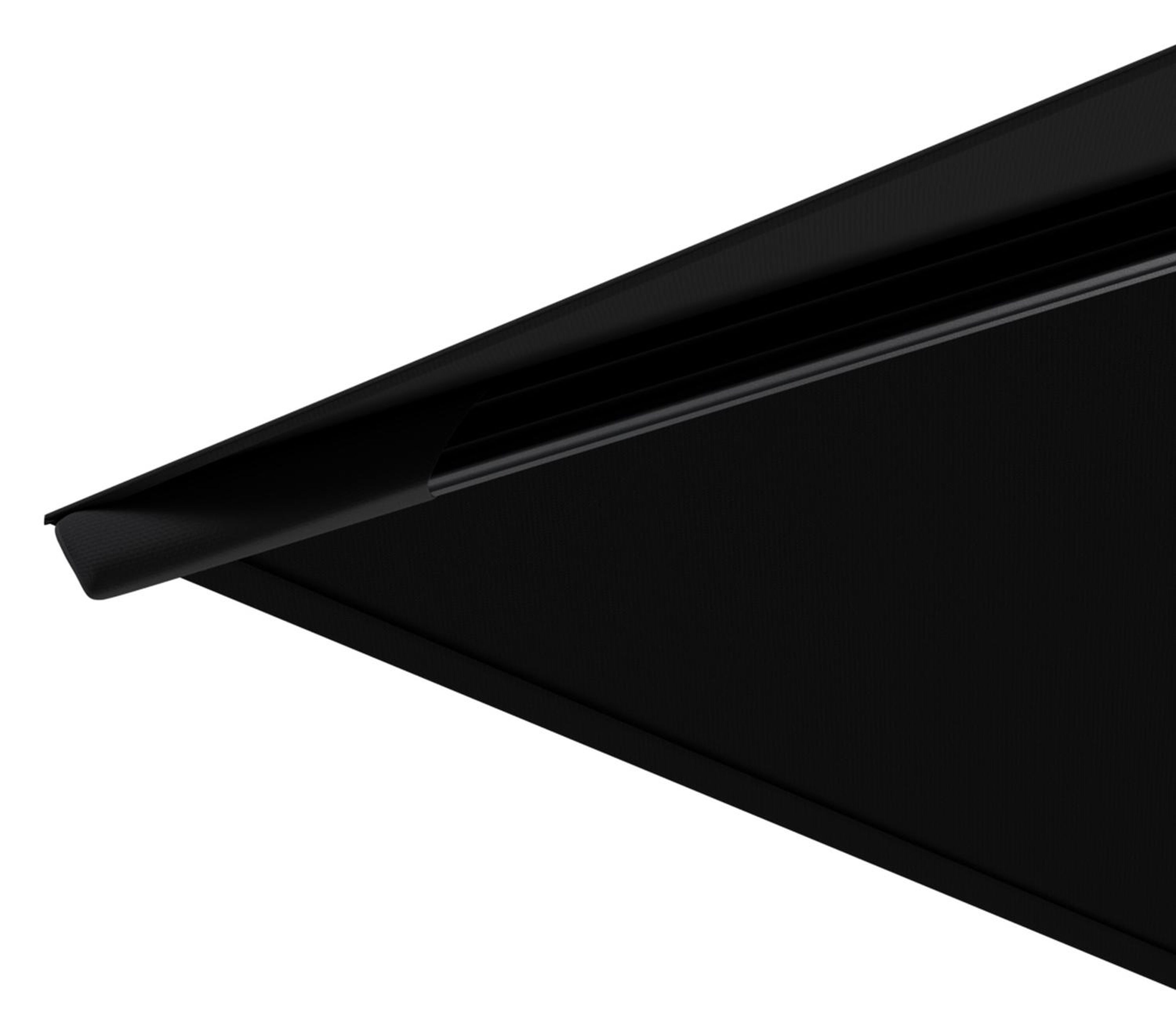 Avola zweefparasol met tiltfunctie in zwart aluminium met zwart weather+ softtouch parasoldoek - L1 200 x L2 300 cm (zonder voet)