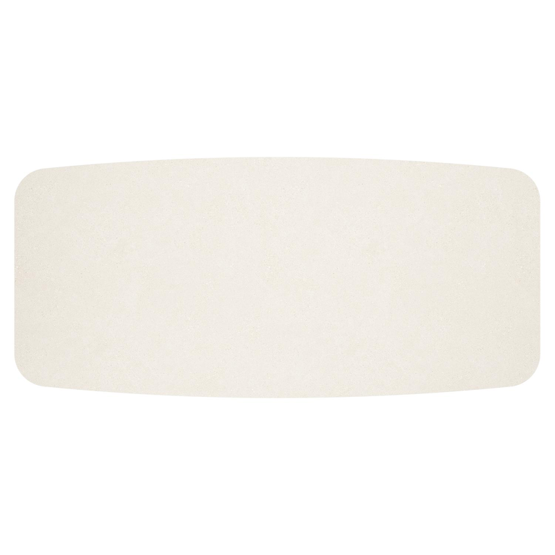 Pamplona tuintafel bootvorm in beige aluminium en sintered stone Crema minerale - L 239.2 x B 110 x H 73 cm