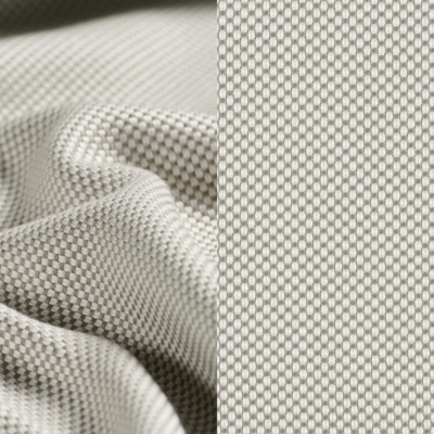 Chaise longue réglable Nano en aluminium blanc avec all weather sunbrella® luxe robben silver coussin