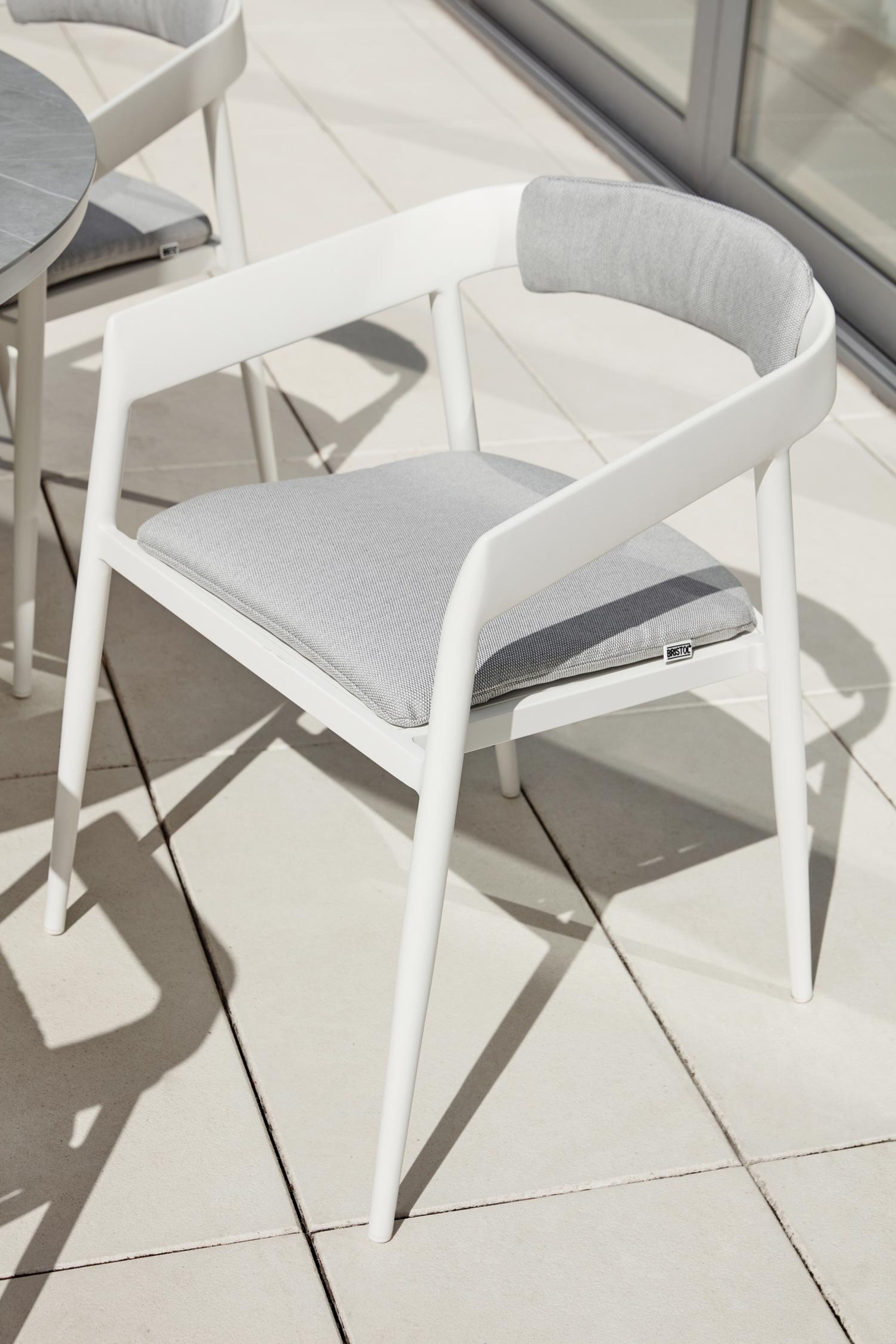 Coussin de chaise (siège et dos) Donato en all weather sunbrella® luxe savane whisper