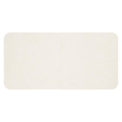 Estella tuintafel rechthoekig in wit aluminium en Crema Minerale sintered stone - L 200 x B 100 x H 75.5 cm