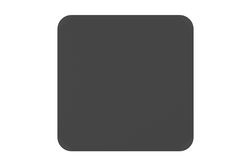 Orso tuintafel afgerond vierkant in zwart aluminium - L 90 x B 90 x H 75 cm