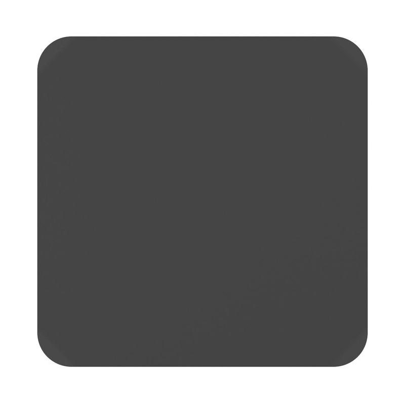 Table de jardin Orso carré arrondi en aluminium noir - Lg. 90 x Lrg. 90 x Haut. 75 cm