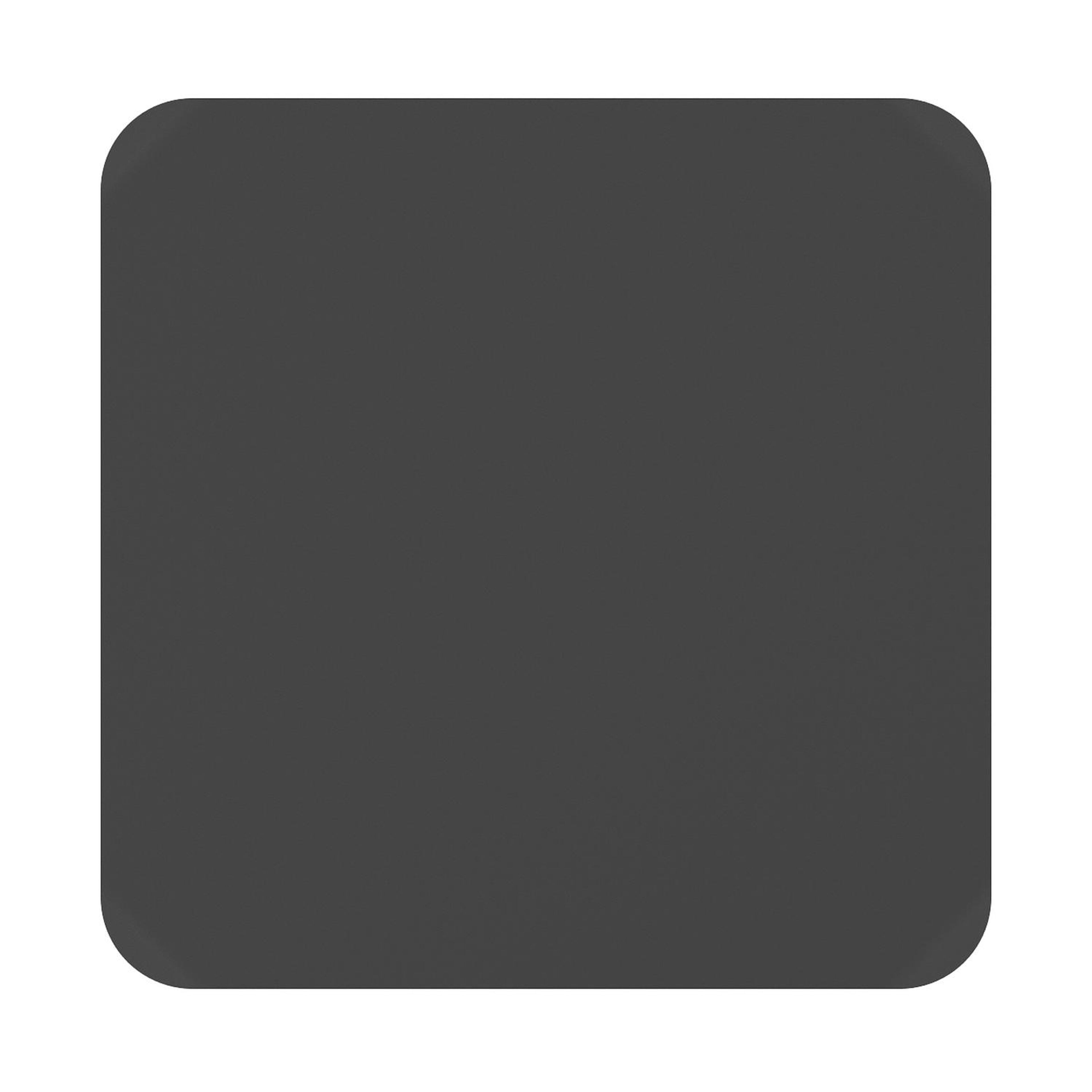 Table de jardin Orso carré arrondi en aluminium noir - Lg. 90 x Lrg. 90 x Haut. 75 cm