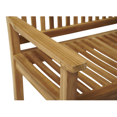 Cloe tuinbank in teak voor 3 personen - B 150 x D 63 x H 90 cm