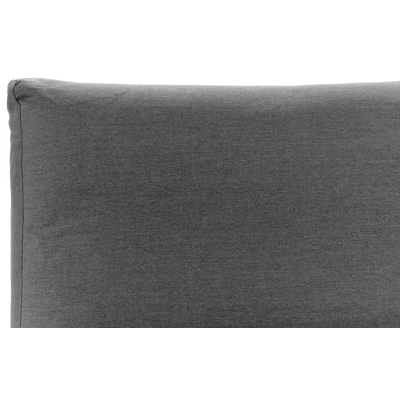 Puglia loungehoek in zwart aluminium en teak met grijs weather+ softtouch kussens