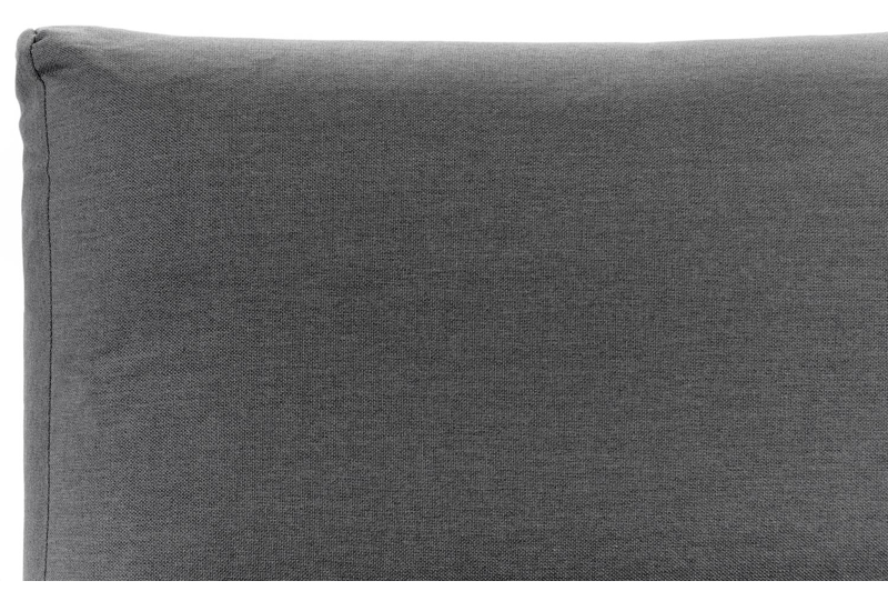 Puglia loungehoek in zwart aluminium en teak met grijs weather+ softtouch kussens