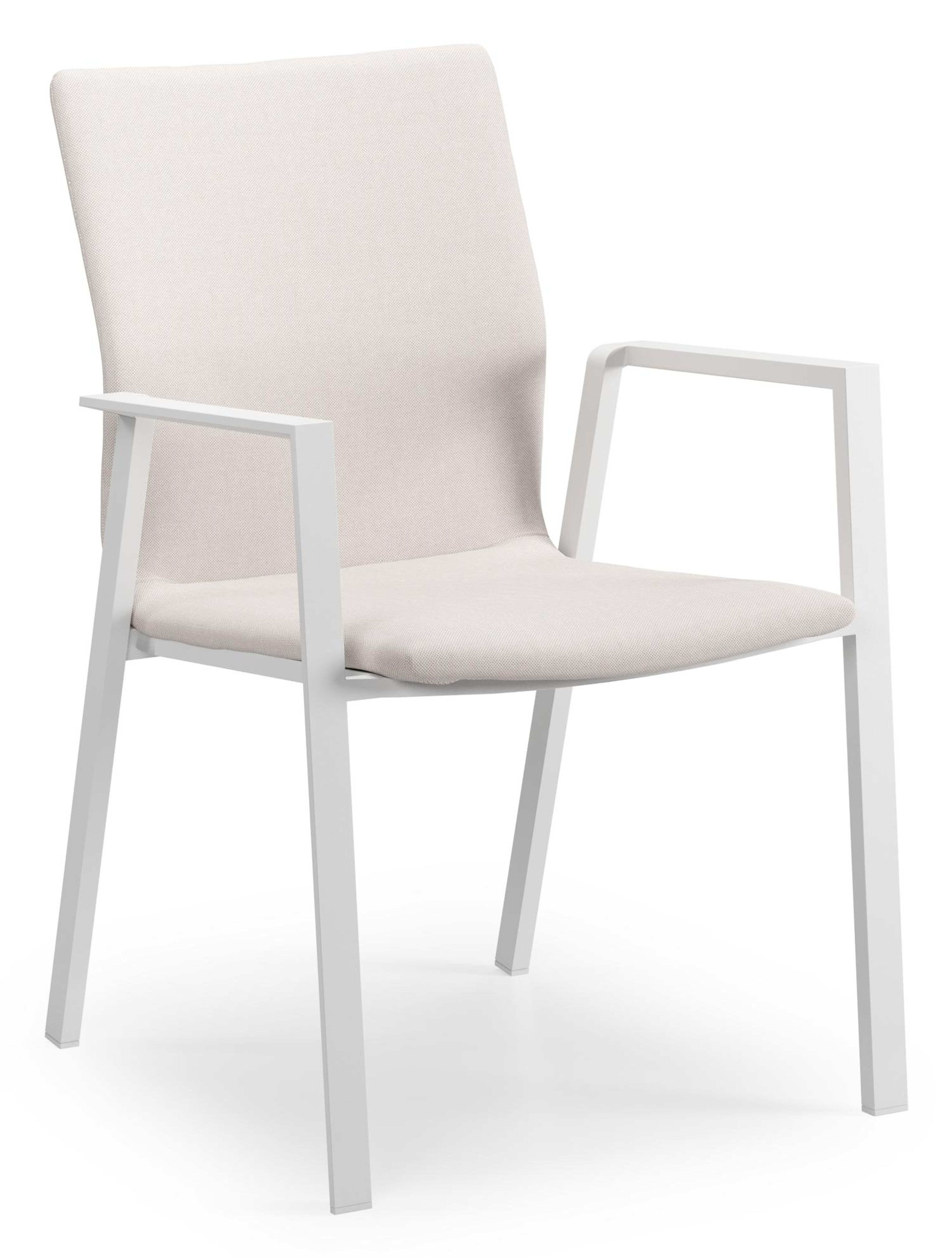 Feltro tuinset in wit aluminium en teak Natural Finish met 2 Madura tuinstoelen