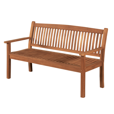 Cloe tuinbank in teak voor 3 personen - B 150 x D 63 x H 90 cm