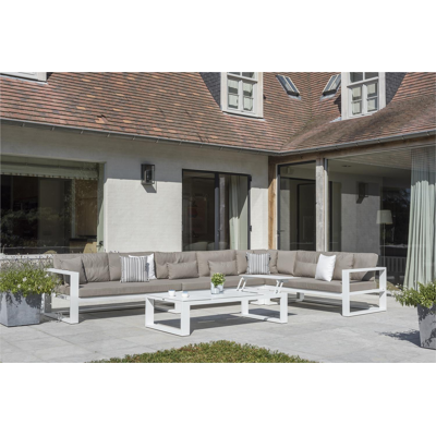 Sierkussen 45 x 45 cm in all weather sunbrella® luxe solid taupe