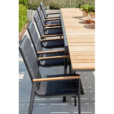 Tafelblad in teak - Naturel - L 240  x B 100 cm