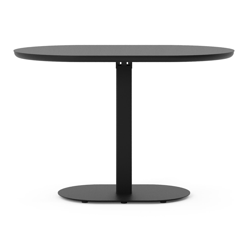 Teramo kantelbare tuintafel rechthoekig afgerond in zwart aluminium - L 110 x B 70 x H 74 cm