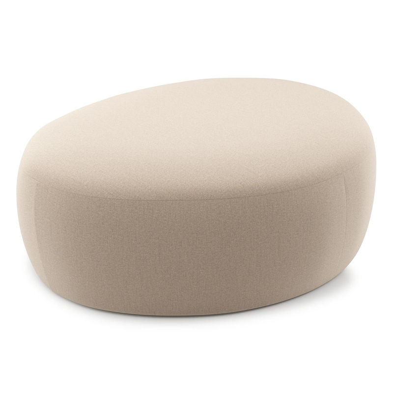 Pouf Amico en Natte Heather Beige All Weather Sunbrella® Luxe
