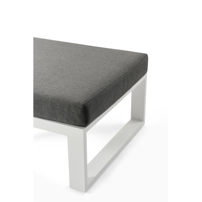 Livo loungeset in wit aluminium met grijs weather+ softtouch kussens
