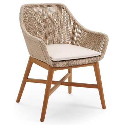 Borgo stoelkussen in all weather sunbrella® luxe heritage papyrus