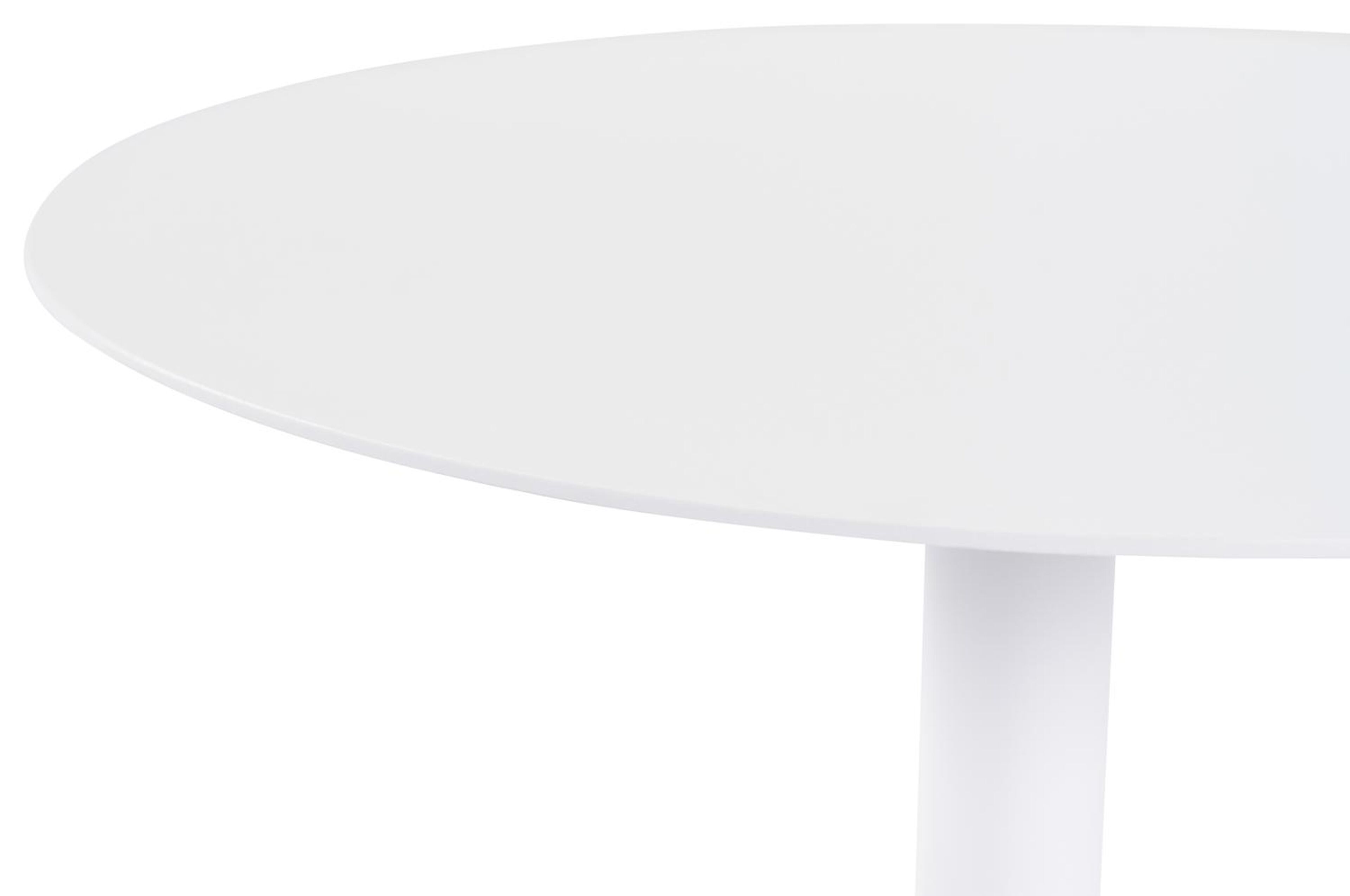 Table d'appoint Litta en aluminium blanc - Dia. 43 x H 50 cm