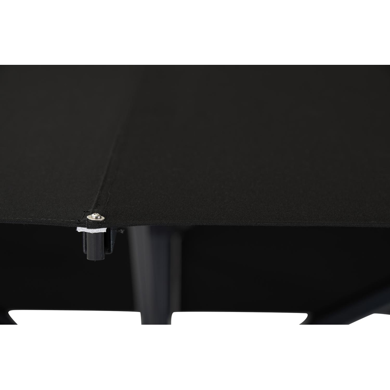 Solino staanparasol in zwart aluminium met zwart all weather sunbrella® premium parasoldoek - L1 400 x L2 400 cm (zonder voet)