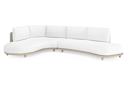 Chaise longue rechts + 2-zit organisch