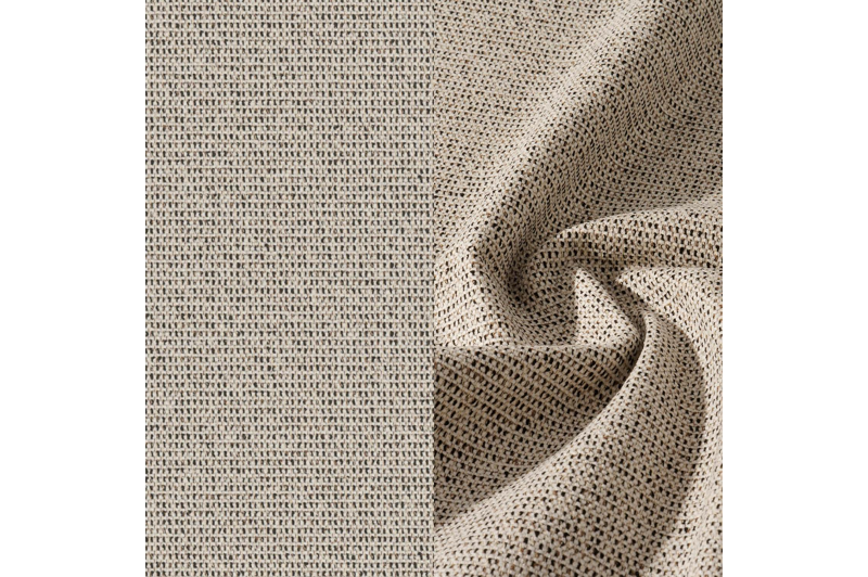 Bomero loungebank in zwart aluminium met firenze sand all weather solica kussen