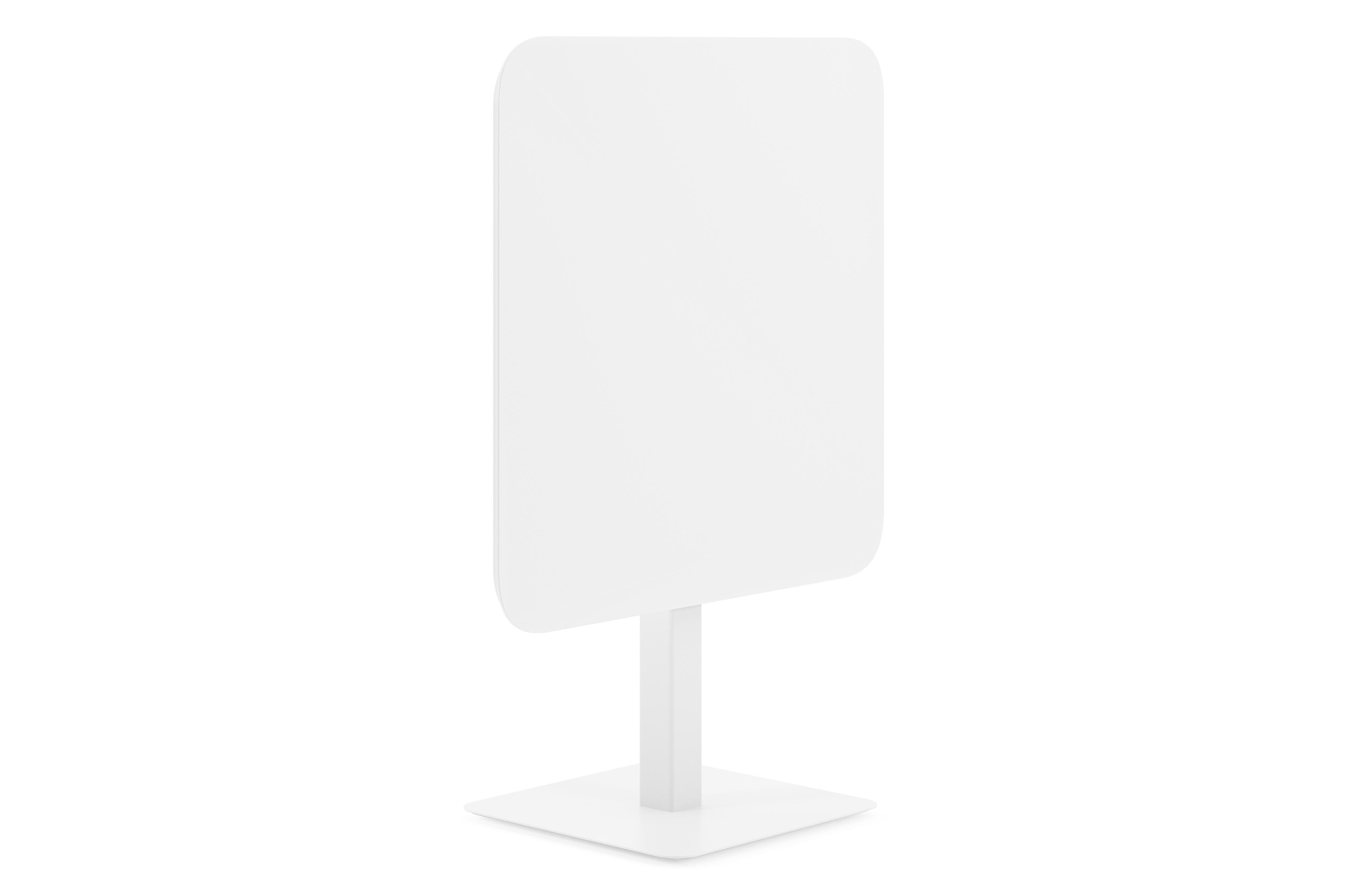 Fano kantelbare tuintafel afgerond vierkant in wit aluminium - L 80 x B 80 x H 73 cm