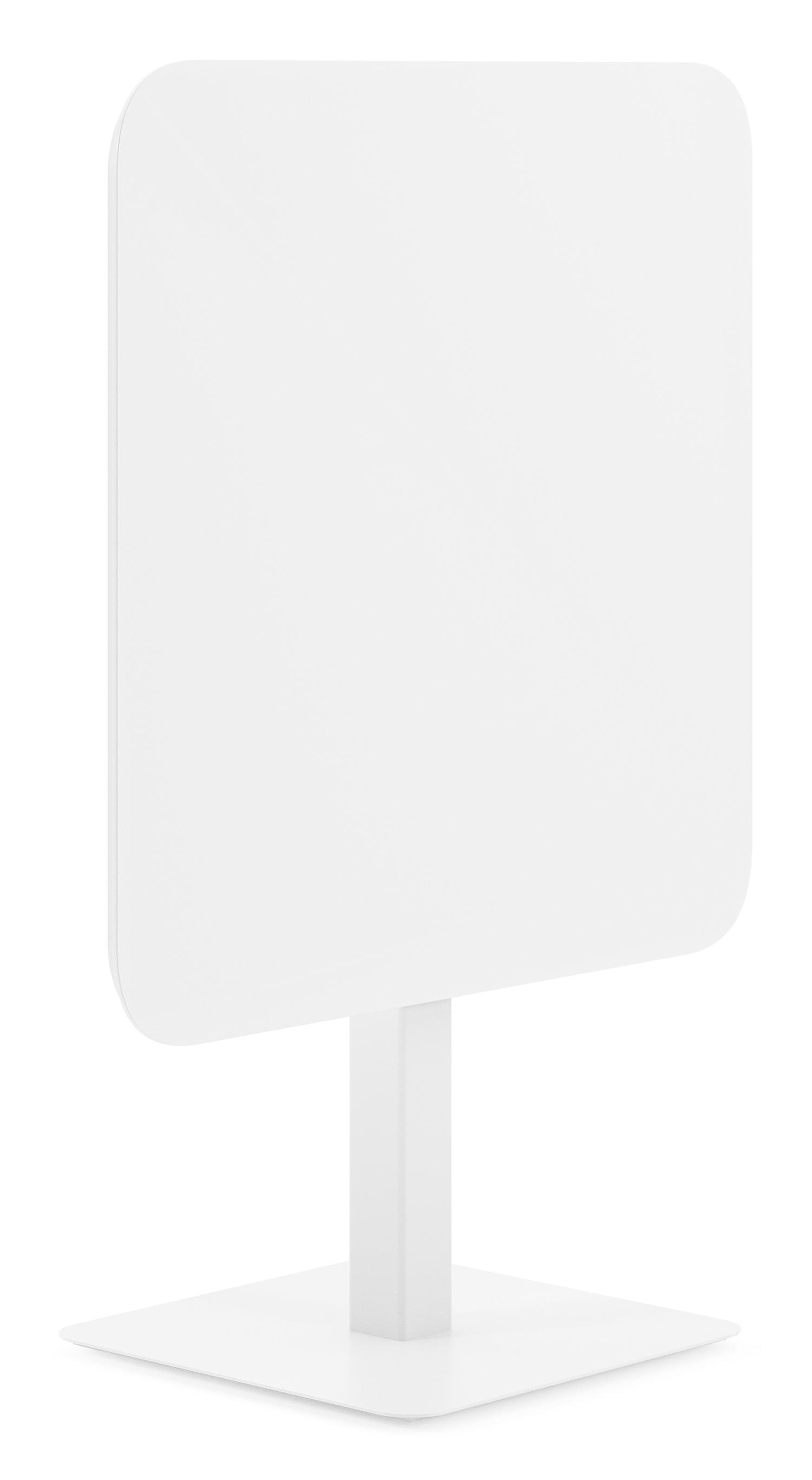 Fano kantelbare tuintafel afgerond vierkant in wit aluminium - L 80 x B 80 x H 73 cm