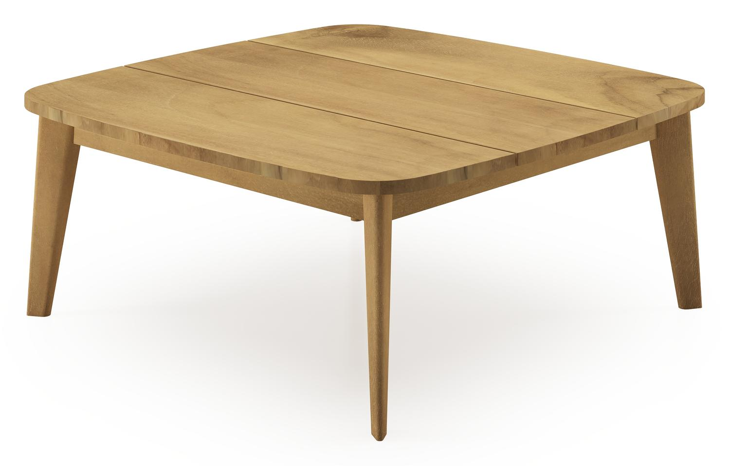 Lacrima loungetafel in teak - L 90 x B 90 x H 37 cm