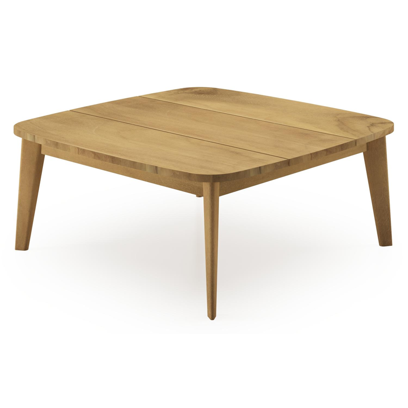 Lacrima loungetafel in teak - L 90 x B 90 x H 37 cm