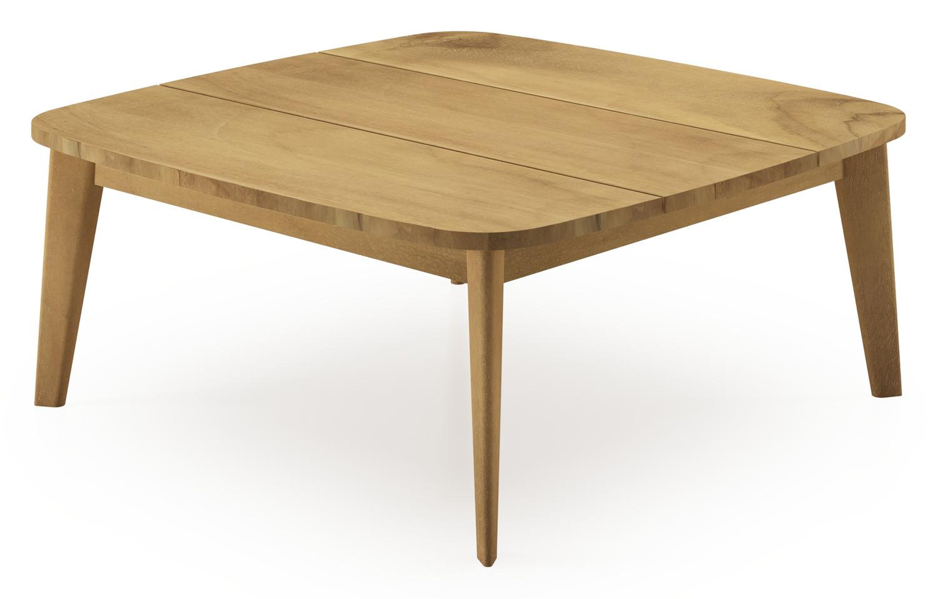 Table basse Lacrima en teck - Lg 90 x larg. 90 x H 37 cm