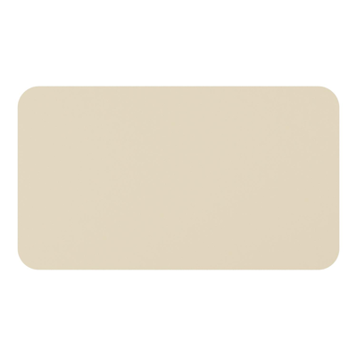 Orso tuintafel rechthoekig afgerond in beige aluminium - L 140 x B 80 x H 74.5 cm