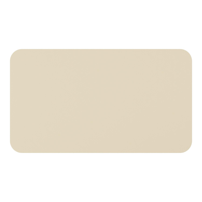 Orso tuintafel rechthoekig afgerond in beige aluminium - L 140 x B 80 x H 74.5 cm