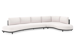 Chaise longue gauche+ 3-pl