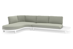 Chaise longue rechts + 2-zit