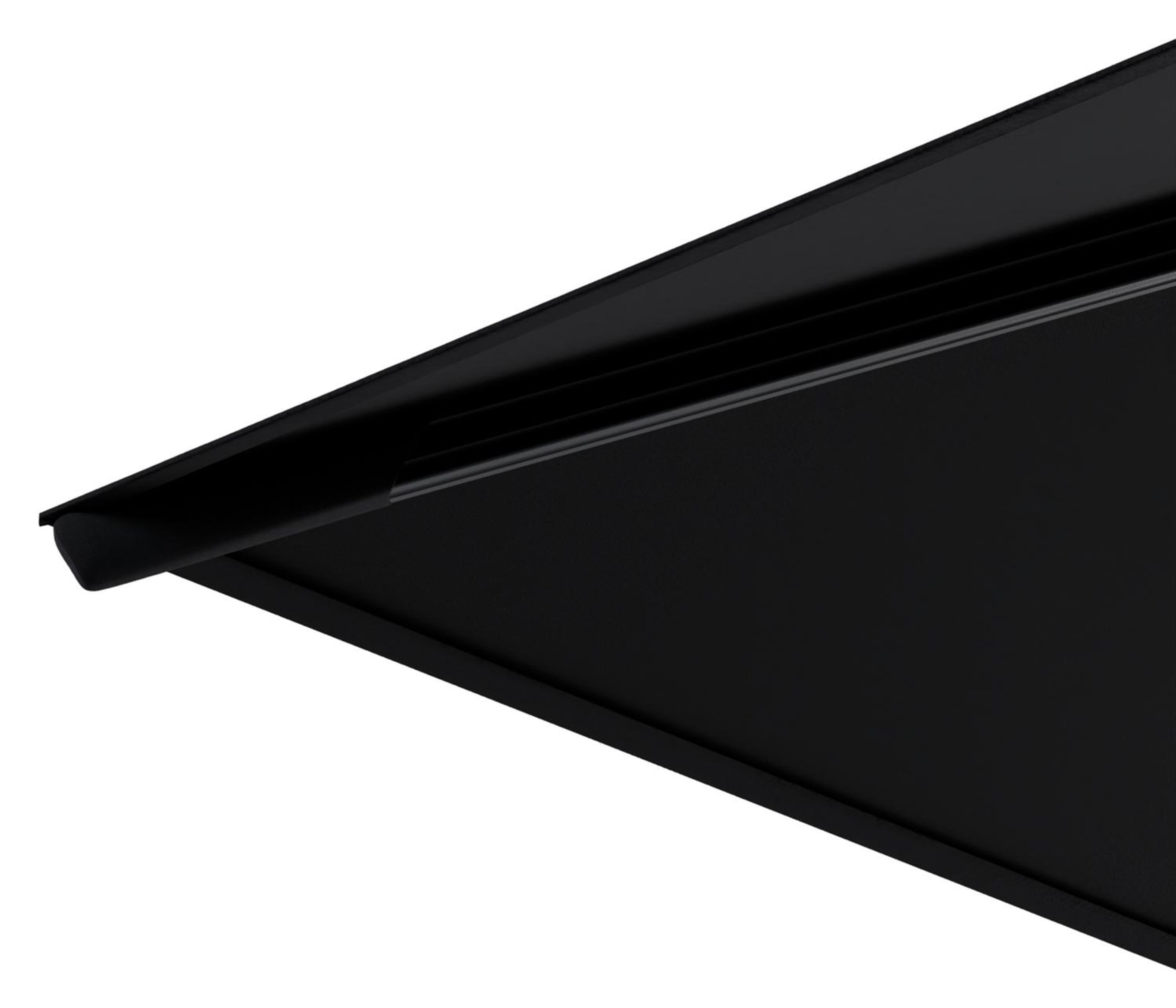 Avola zweefparasol met tiltfunctie in zwart aluminium met zwart sunbrella® premium parasoldoek - L1 300 x L2 300 cm (zonder voet)