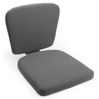 Orso stoelkussen (zit en rug) in all weather sunbrella® luxe natte charcoal chine