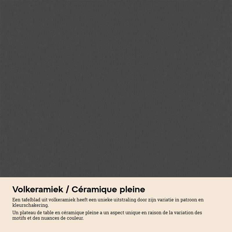 Atessa tuintafel in zwart aluminium en volkeramiek nero black - L 240 x B 100 x H 75 cm