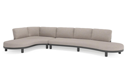 Chaise longue rechts + 3-zit organisch
