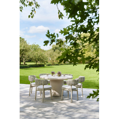 Lomo tuintafel in beton beige - Dia. 130 cm