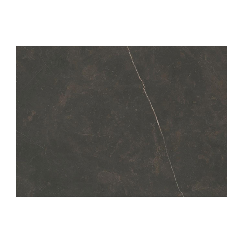 Table d'appoint pop-up Cirello rectangulaire en aluminium beige et céramique pleine Calatorao - Lg. 69.5 x Lrg. 50 x Haut. 66 cm