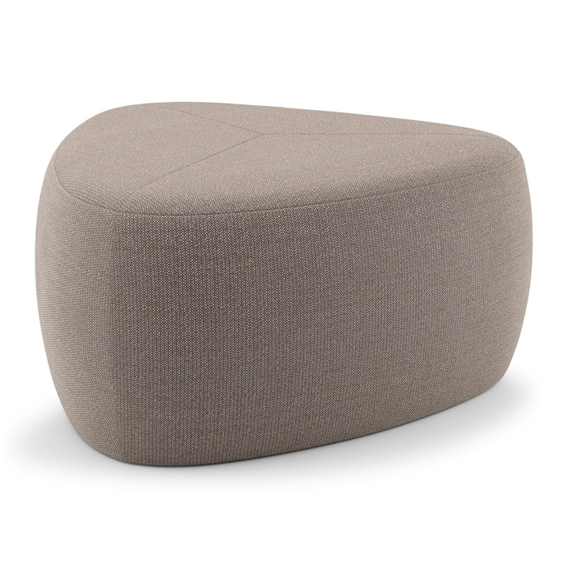 Masso poef in savane earth all weather sunbrella® luxe - B 60 x D 60 x H 35 cm